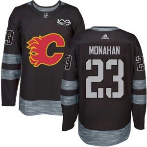 Herren Calgary Flames Eishockey Trikot Sean Monahan #23 1917-2017 100th Anniversary Schwarz Authentic